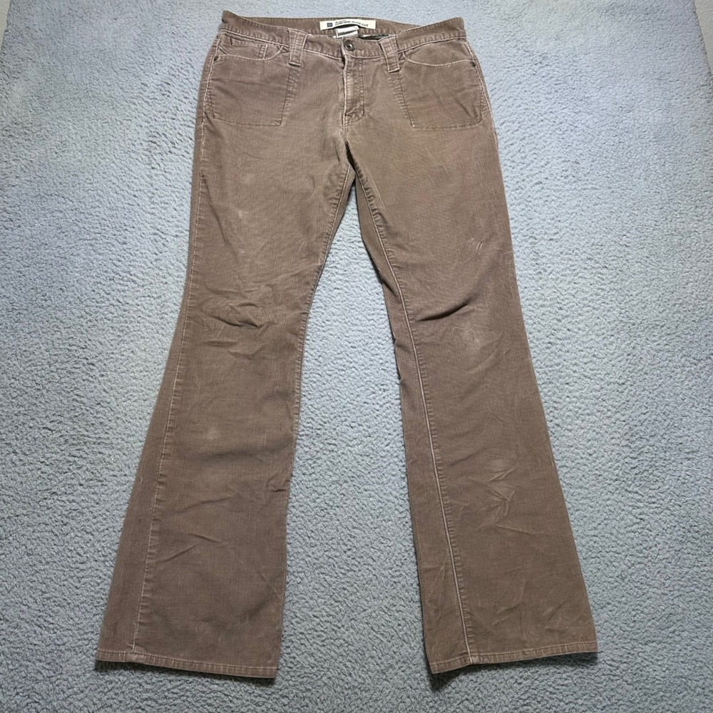 Vintage Y2K Gap Original Low Rise Boot Cut Corduroy Pants Womens 10R Brown 2007